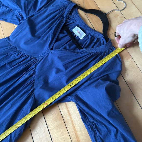 Xirena Sz XS Vie Blue Capri Cotton Tiered Midi Dress - Picture 10 of 12